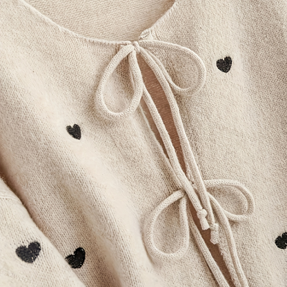 Women's Floral Pattern Soft Cardigan Sweater