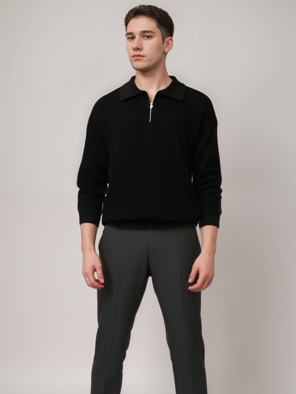 Men's Classic Warm Crew Neck Sweater - OutfitLondon