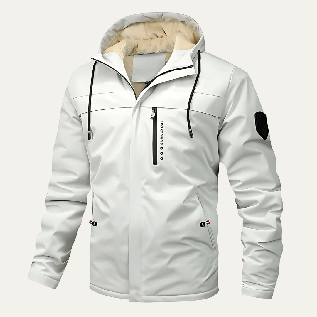 Warm Waterproof Men's Hooded Snow Jacket - OutfitLondon