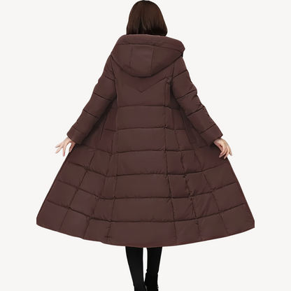 Warm Women's Parka Jacket with Hood