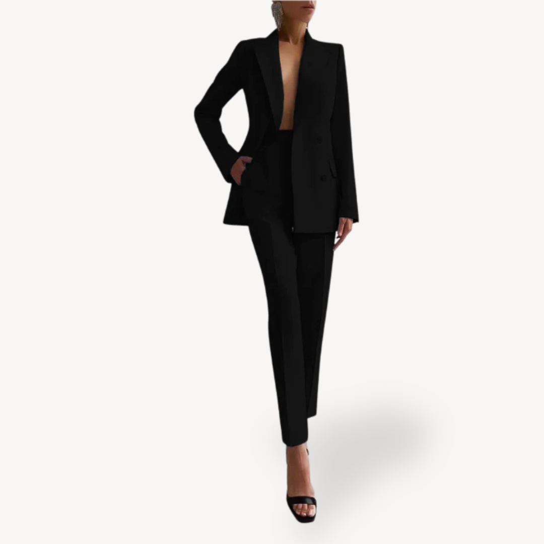 Classic Fit Lady Suit Jacket & Pants Set