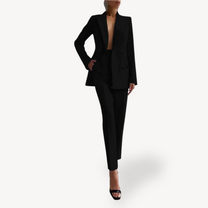Classic Fit Lady Suit Jacket & Pants Set