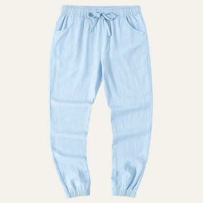 Breathable Linen Pants for Men - Lightweight Summer Joggers