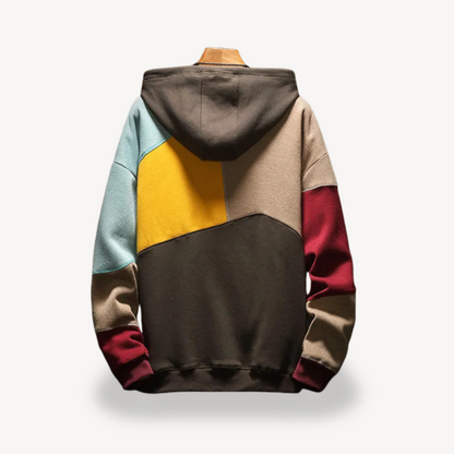 Multicolor Graphic Hooded Sweatshirt