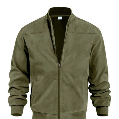 Brown Leather Mens Casual Jacket