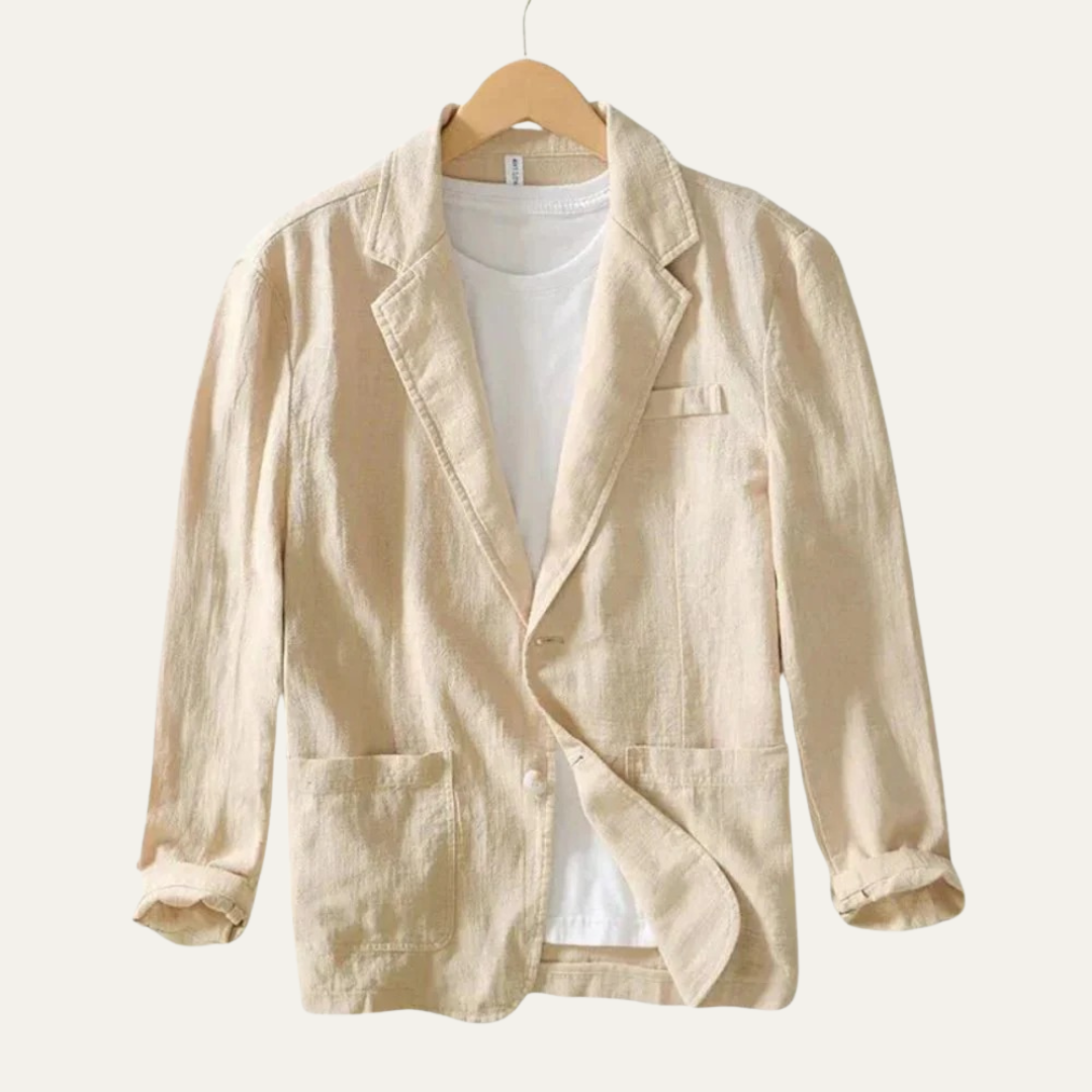 Slim Fit Summer Linen Blazer for Men
