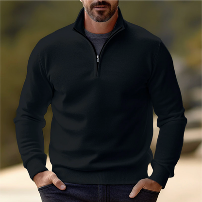 Relaxed Fit Zip Up Casual Shirt