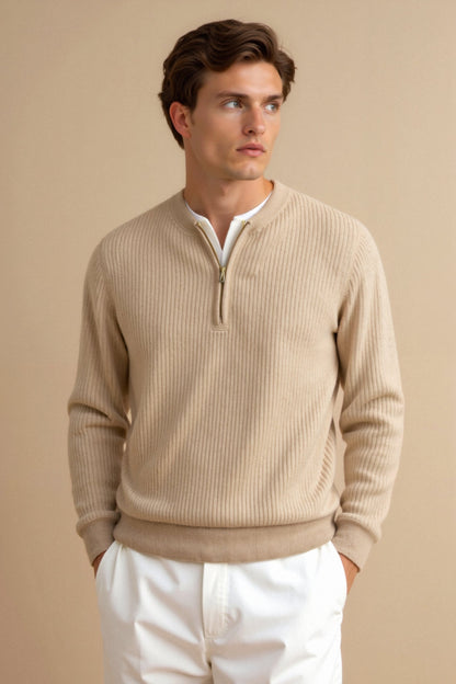 Relaxed Fit V-Neck Sweater for Men
