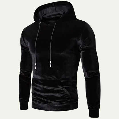 Soft Fleece Men's Hooded Sweatshirt with Pouch Pocket