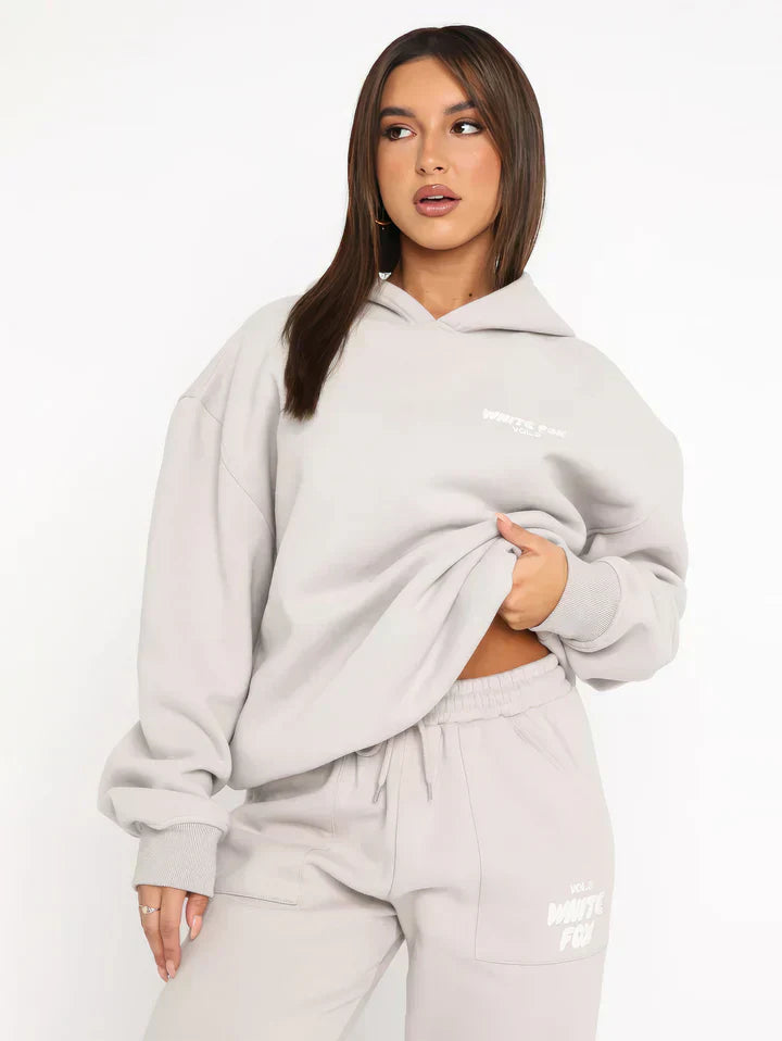 Pink Hoodie and Sweatpants Set for Women