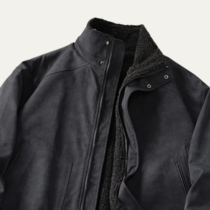 Classic Men's Thermal Suede Leather Jacket