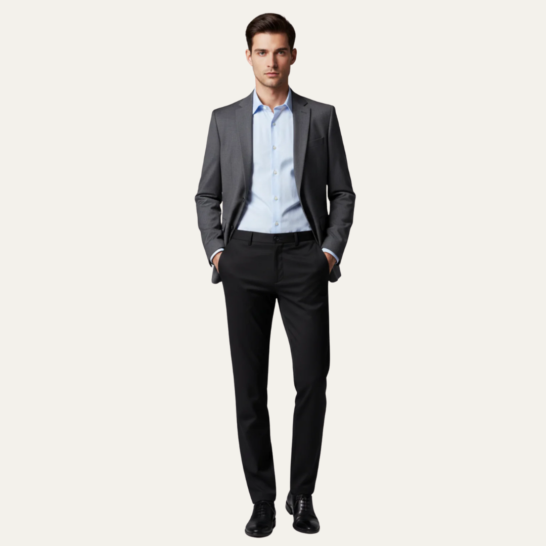 Slim Fit Formal Dress Pants for Men