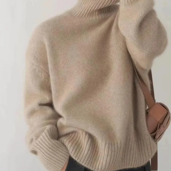 Cozy Women's Soft Crew Neck Wool Sweater