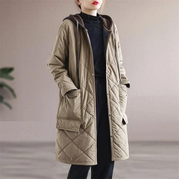 Waterproof Insulated Women's Winter Parka Jacket with Zip