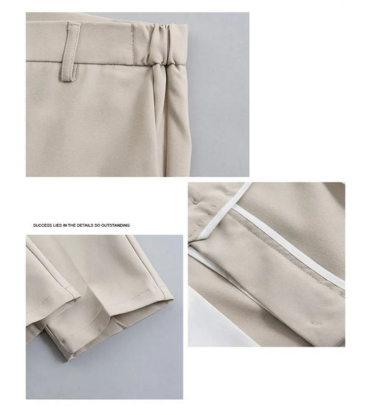 Relaxed Fit Mens Stretch Waist Smart Pants