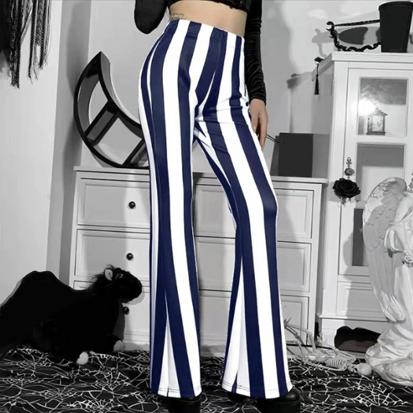 Trendy Straight Leg Stripe Women's Pants