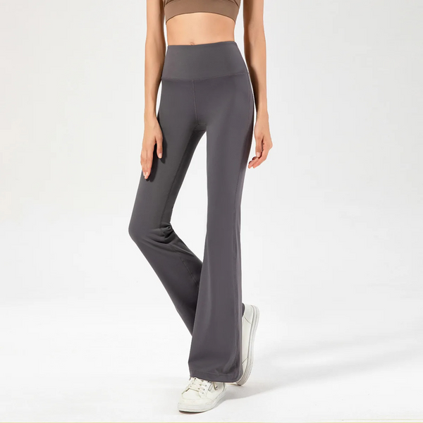 Relaxed Fit High Waisted Stretch Pants