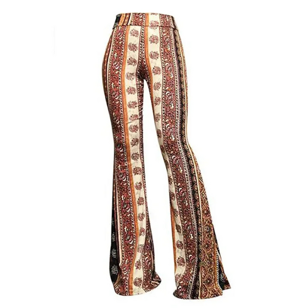 Comfortable Ladies' Floral Loose Fit Trousers