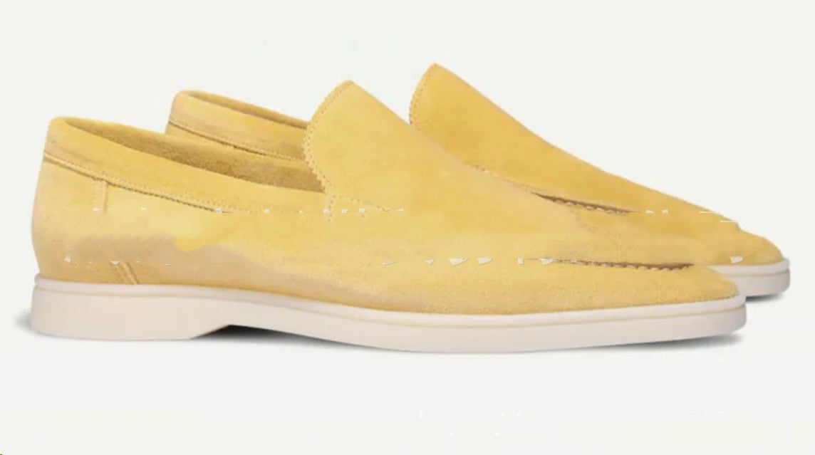 Soft Leather Slip On Shoes