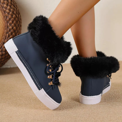 High Chunky Heel Ankle Boots