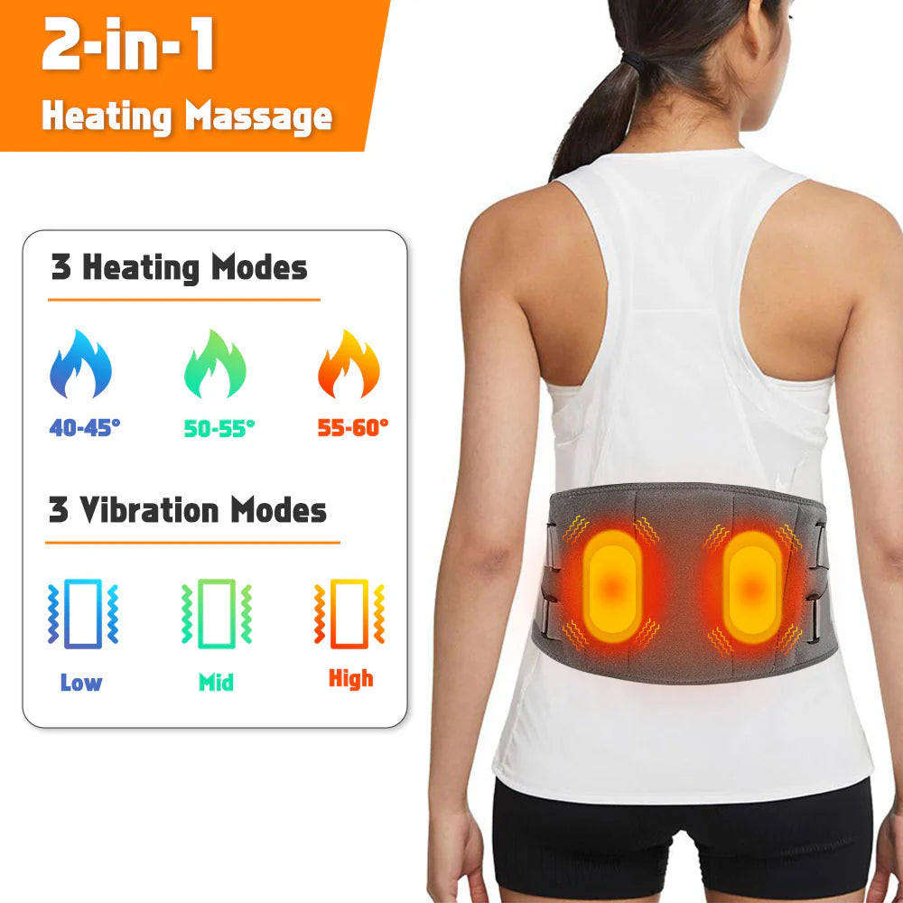 Wireless Heated Back Brace Massager