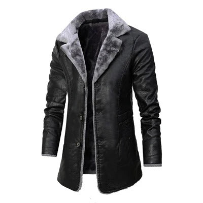 Insulated Mens Fleece Parka Coat - OutfitLondon
