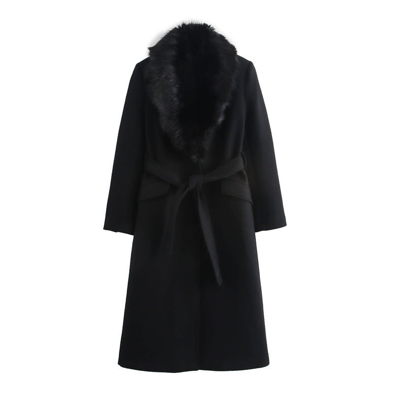 Plush Women's Synthetic Fur Parka Coat