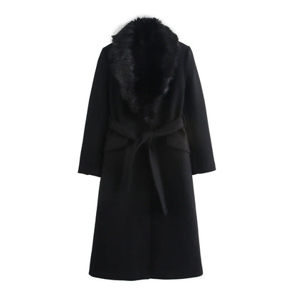 Plush Women's Synthetic Fur Parka Coat