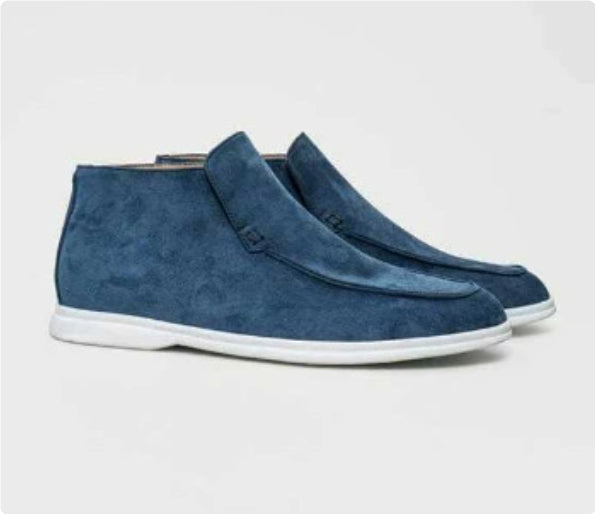 Men's Classic Leather Flat Heel Penny Loafers