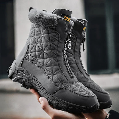 Insulated Men's Snow Boots - Waterproof and Durable