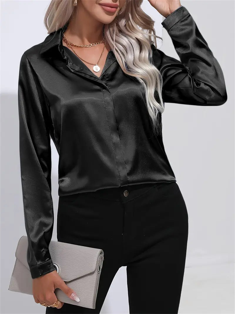 Relaxed Fit Soft Cotton Women's Blouse