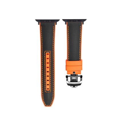 Comfortable Rubber Apple Watch Band With Strong Clasp