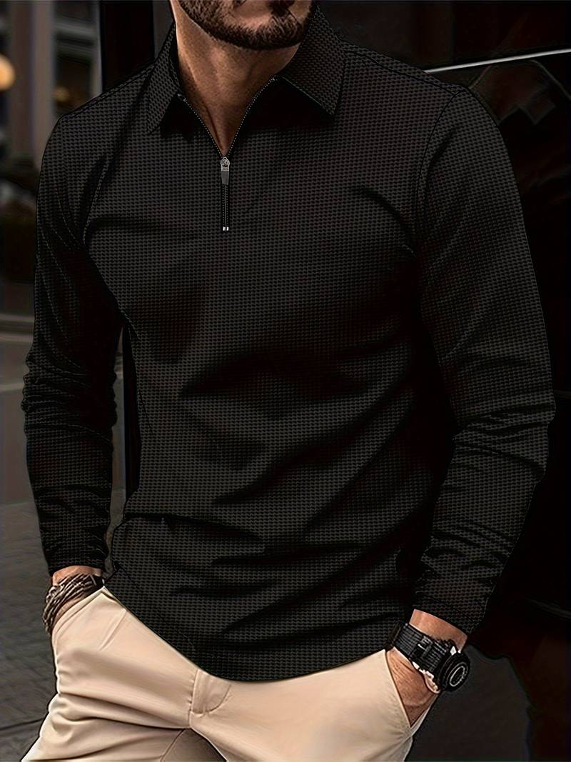Casual Classic Cotton Mens Long Sleeve Shirt