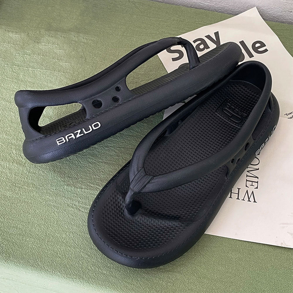 New couple solid color thong sandals (Unisex )