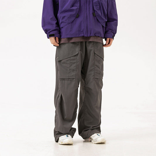 Men's Casual Loose-Fit Cotton Cargo Pants