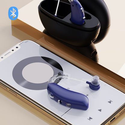 Rechargeable Hearing Aids Bluetooth Enabled Behind The Ear Hearing Aids