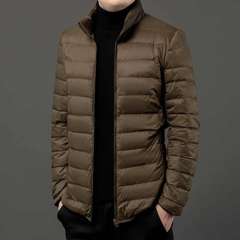 Thin Mens Puffer Coat - OutfitLondon