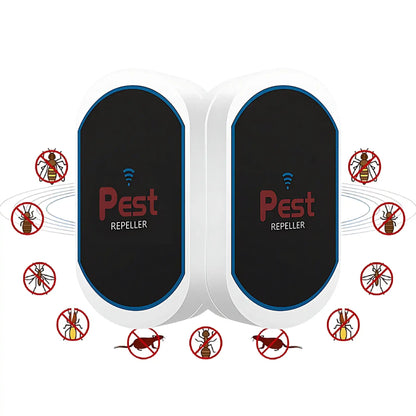 Multifunctional Ultrasonic Silent Electronic Pest Repeller - Repels Mosquitoes, Cockroaches, Spiders, Bats