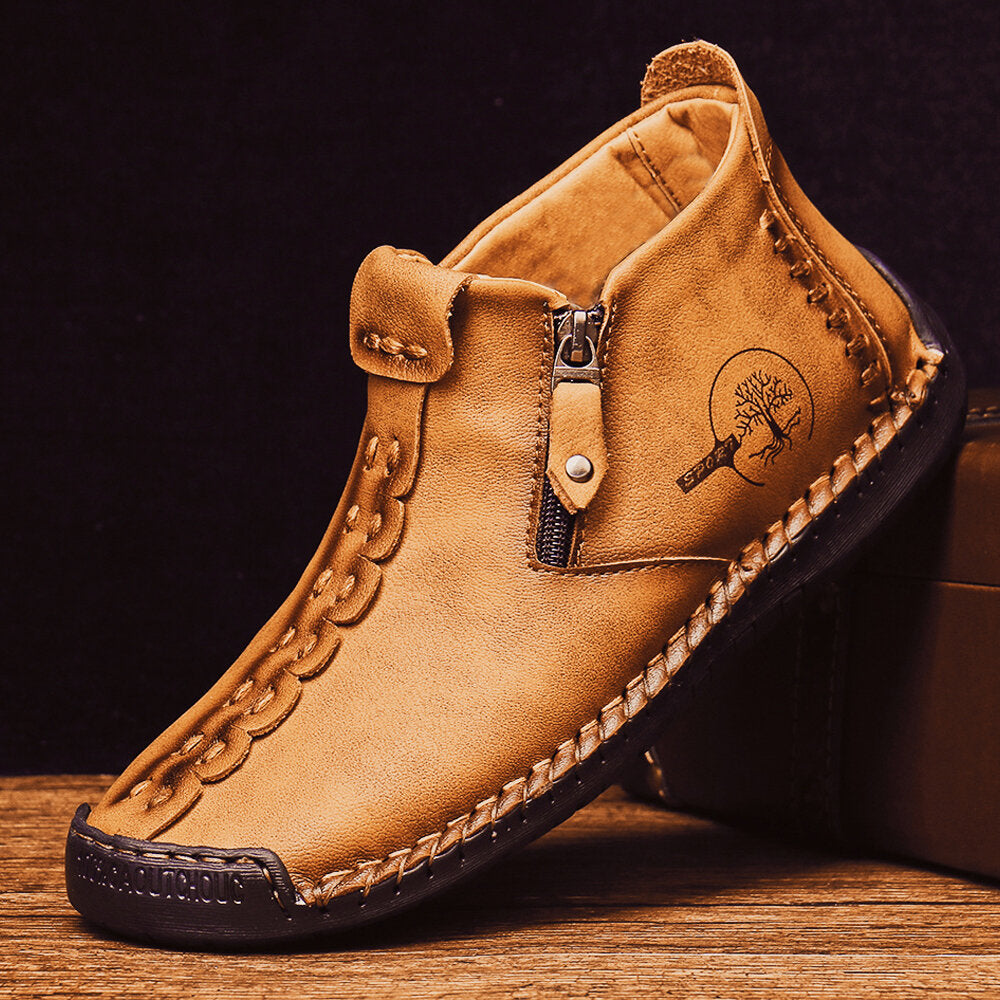Men's Barefoot Shoes Handmade Slip Resistant Ankle Boots