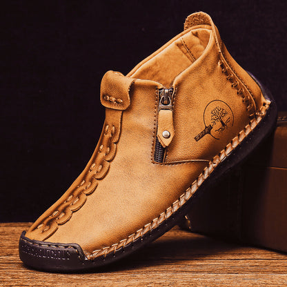 Men's Barefoot Shoes Handmade Slip Resistant Ankle Boots