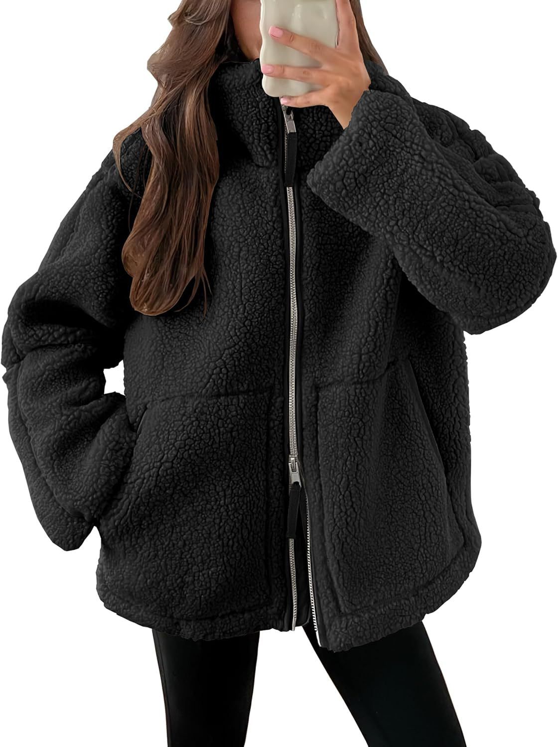 Warm Fleece Zip Up Winter Jacket