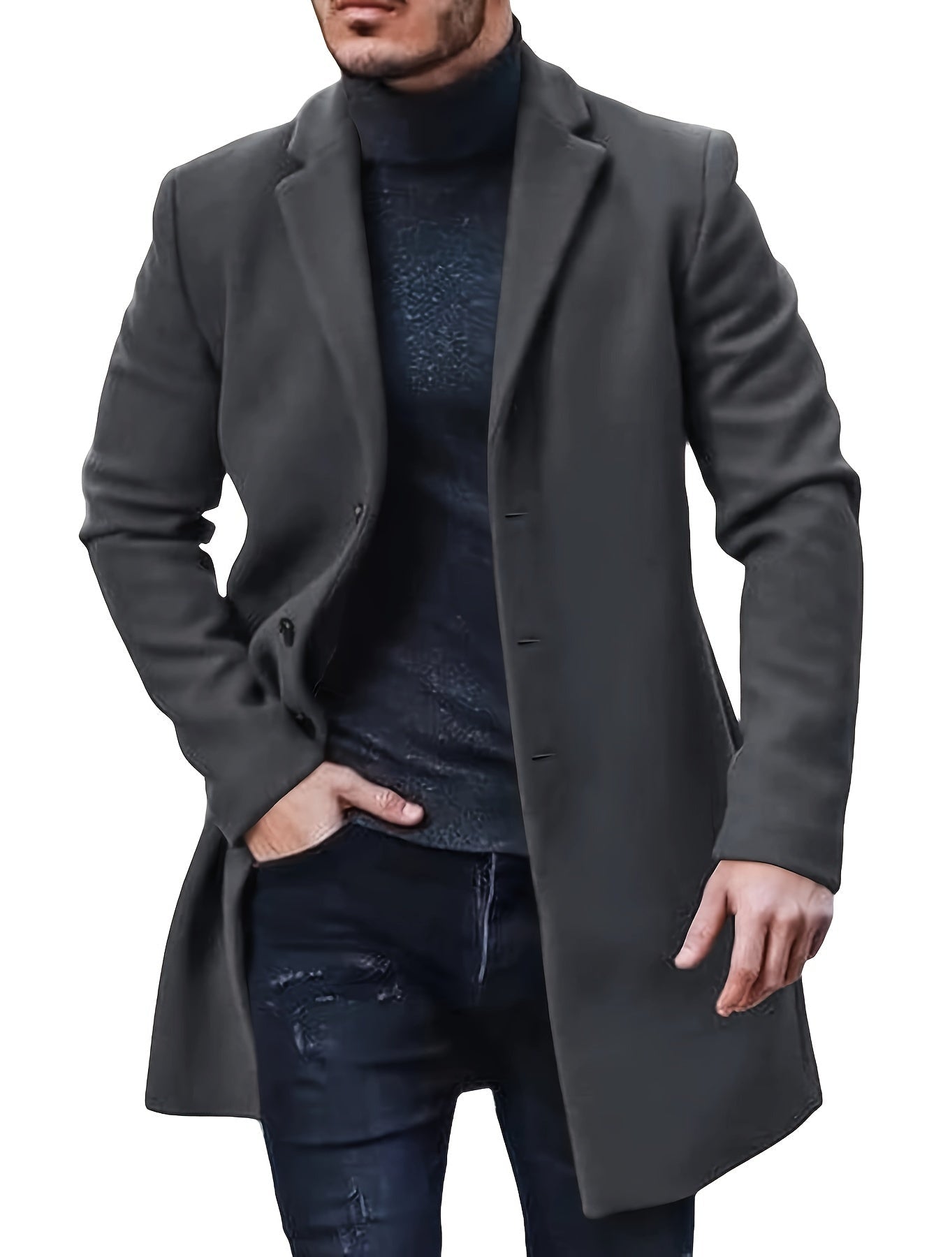 Insulated Water Resistant Mens Down Parka Coat