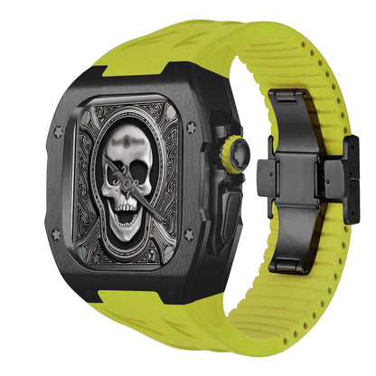Tough Metal Case and Flexible Rubber Band for Apple Watch Ultra