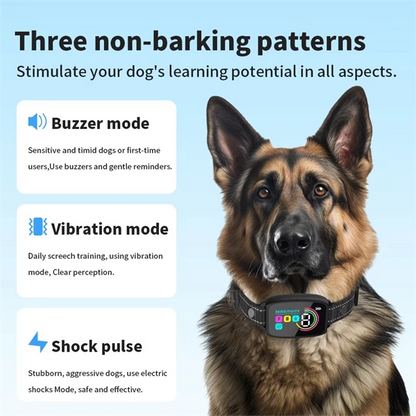 Smart Automatic Anti-Barking Dog Collar – Rechargeable Bark Stopper with HD Digital Display, IP67 Waterproof, Safe & Effective Dog Training Collar