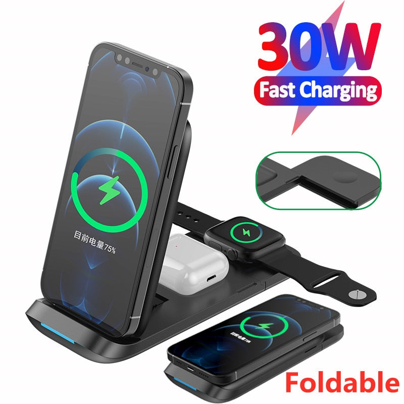 6 In 1 Wireless Charger For IPhone/Android/Type-C