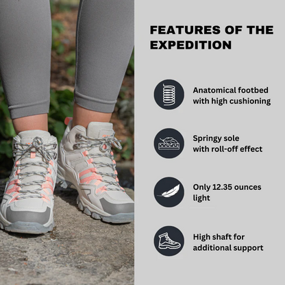 Lightweight Orthopedic Outdoor & Hiking Boots with Cushioned Soles
