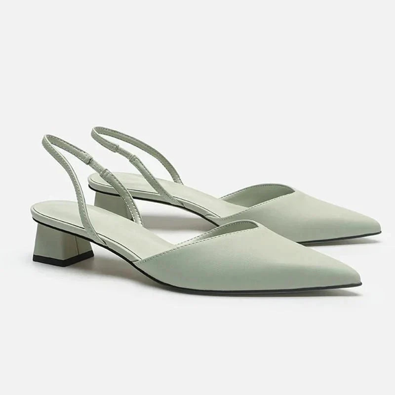 Elegant Women's Sandals with Closed Toe | Low Heel
