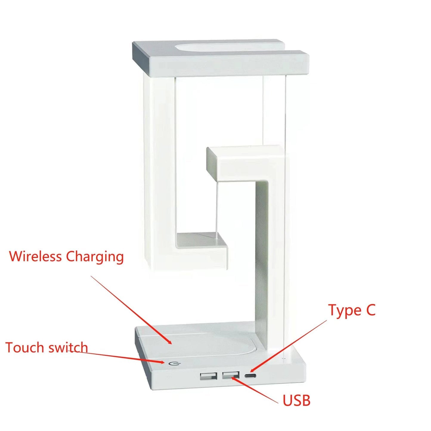 Floating LED Night Light with Wireless Charger