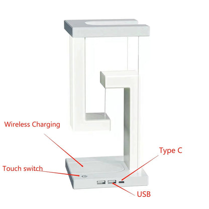 Floating LED Night Light with Wireless Charger
