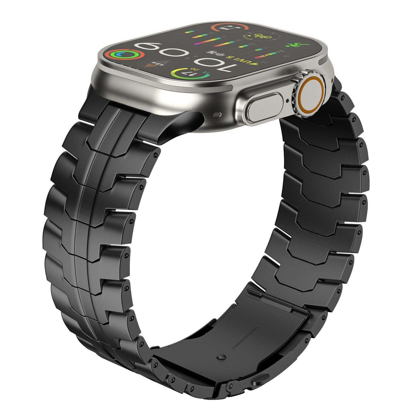 Strong Stainless Steel Apple Watch Band with Safe Clasp